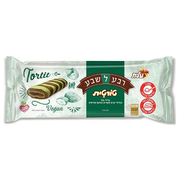 Reva Lesheva Vegan Tortiot Chocolate coated Wafers Filled Almond Cream Elite 125 gr