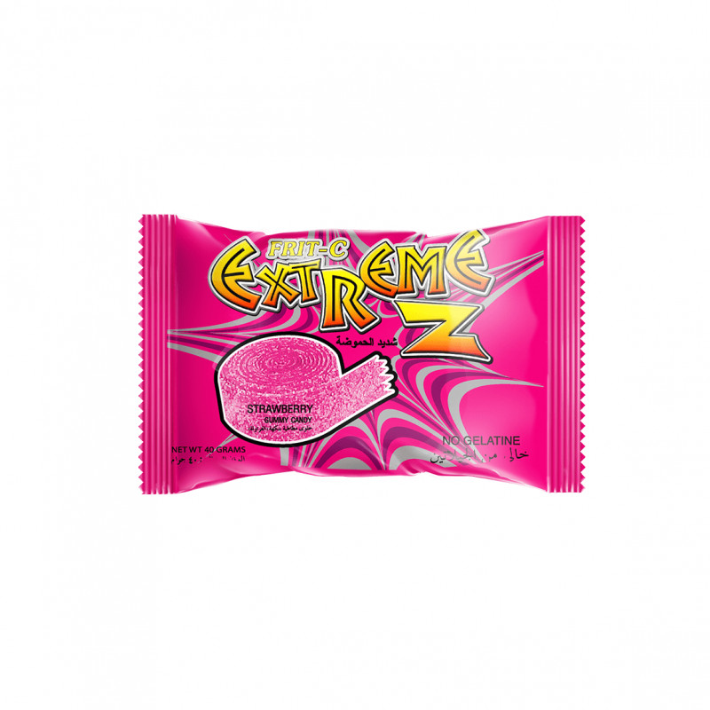Extream-Z Sour Belt Roll Strawberry Flavor Frit-C 40 gr