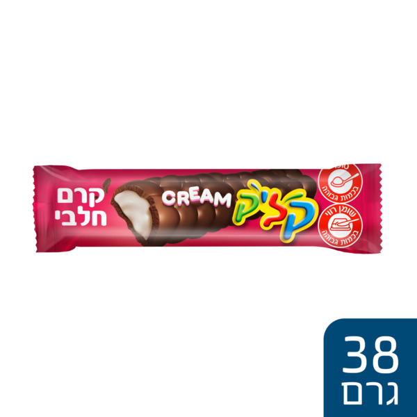 Click milk chocolate Bar Filled Milk Cream Uniliver 38 gr