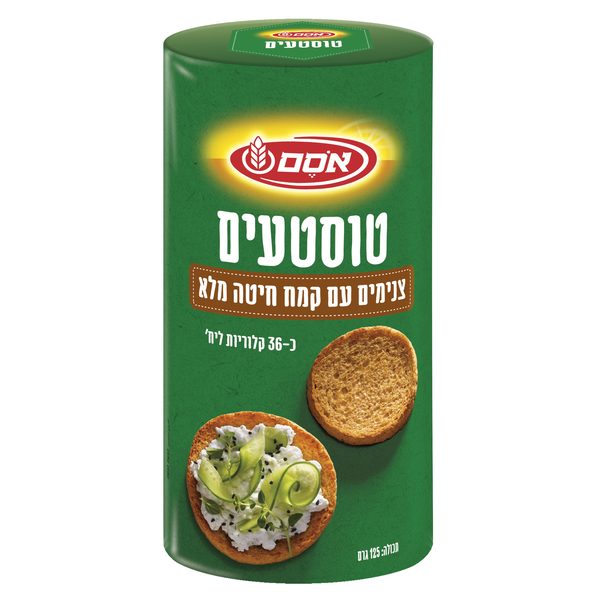 Toasttaim Round Toast with Whole Wheat Osem 125 gr