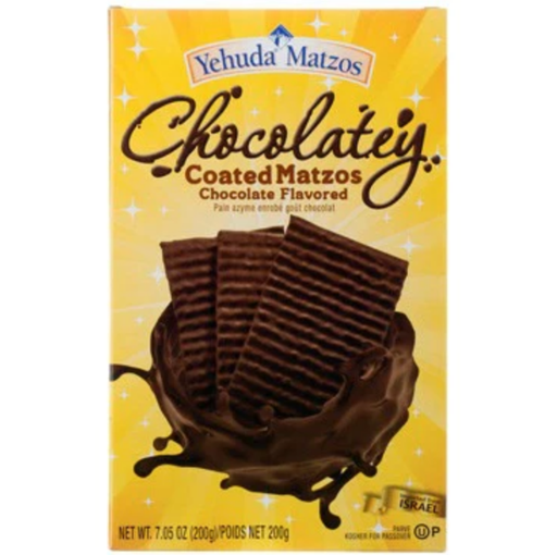 [DRY-1375] Coated Matzah Chocolate Flavored (Passover) Yehuda Matzo 200 gr