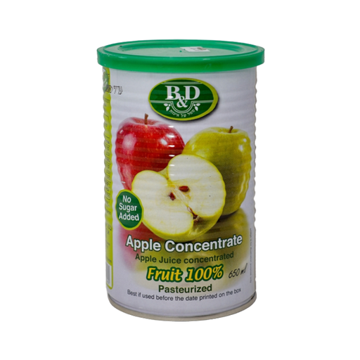 [DRY-0258] תרכיז תפוחים טבעי 100% ללא תוספת סוכר ב&ד 650 גרם