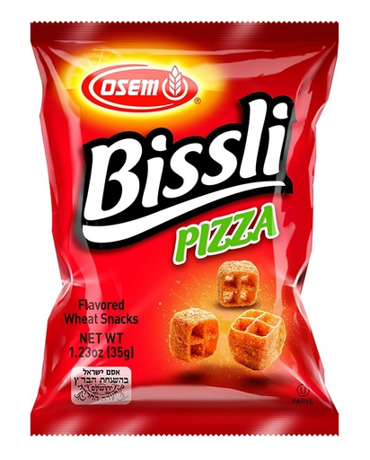 [DRY-0568] Bissli Pizza Flavor Wheat Snack Osem 70 gr