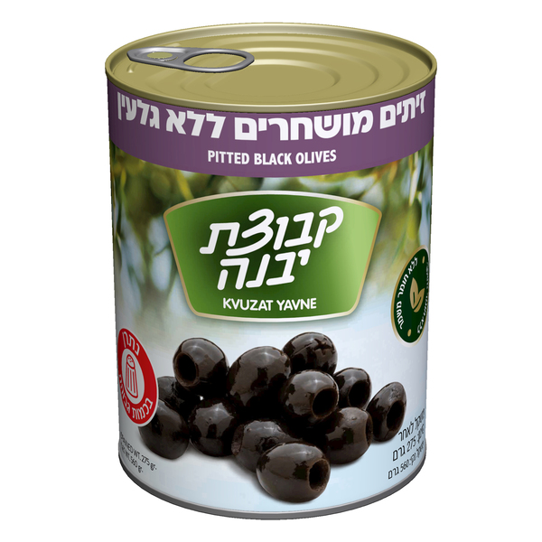 Pitted Black Olives Kvutzat Yavne 560 gr