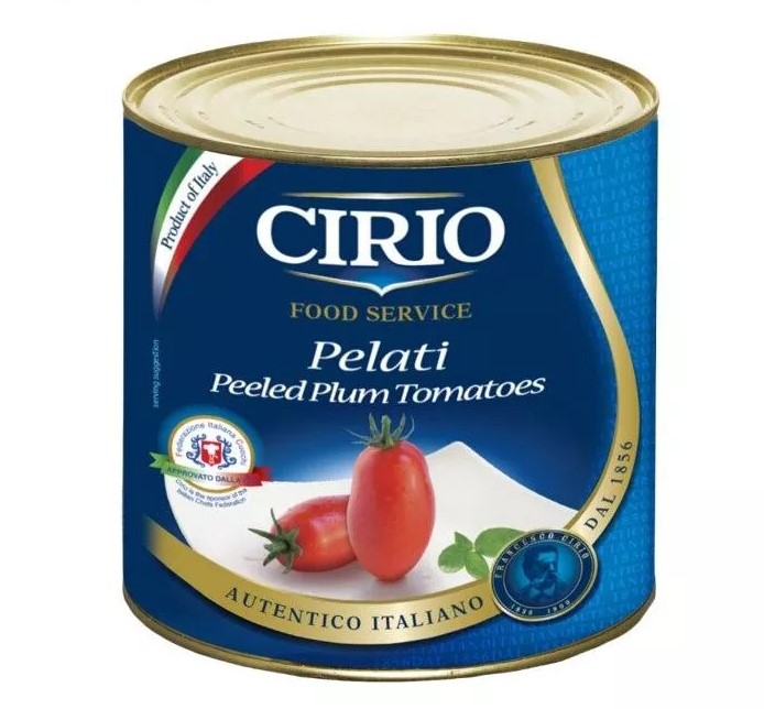 Tomato Sauce CI10 PEELED TOMATOES Cirio 2.5 kg 