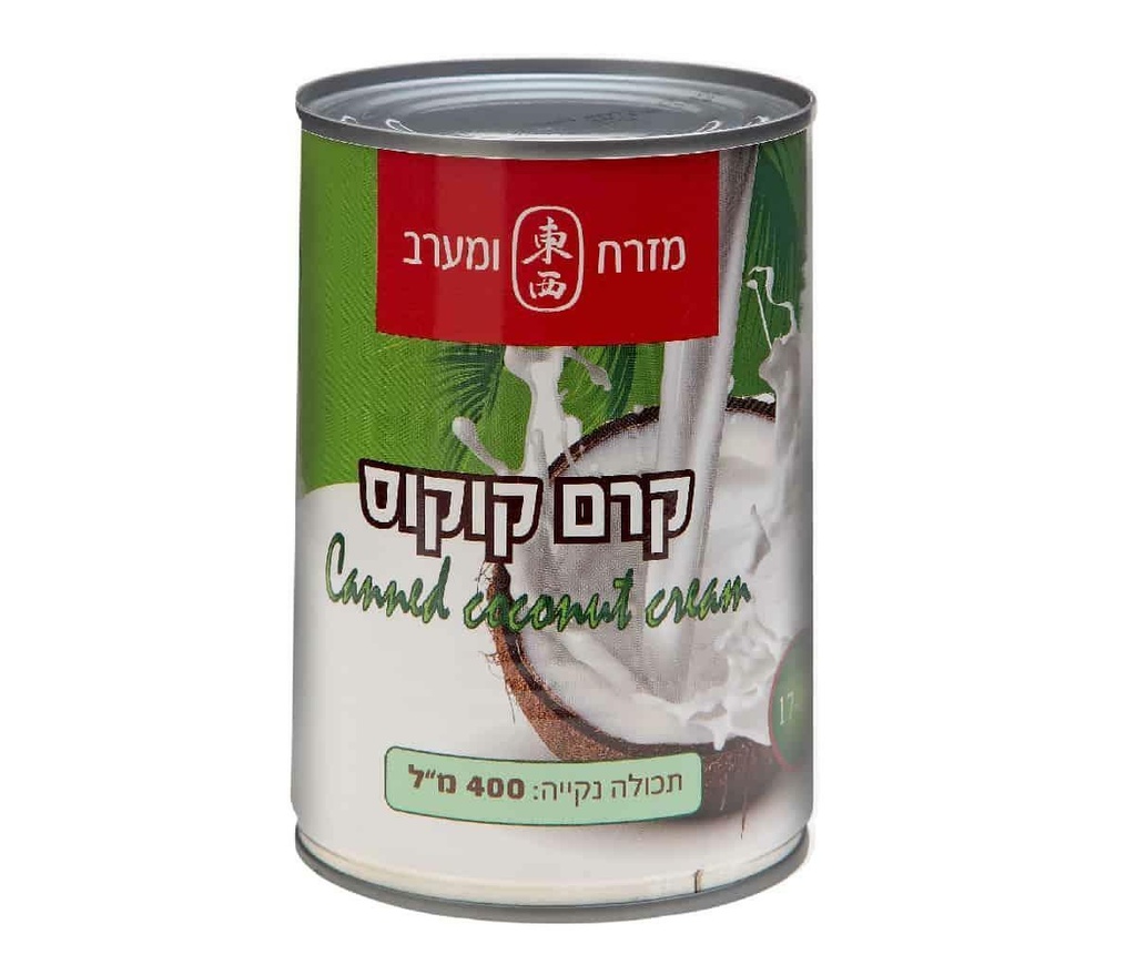 Canned coconut cream East & West 400 gr