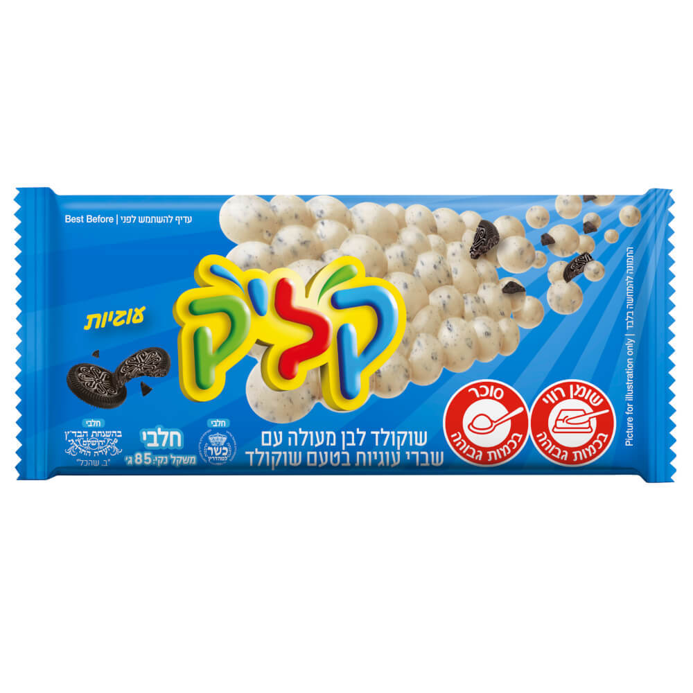 Click White Chocolate with Cookies (Table) Uniliver 85 gr
