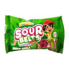Sour Belts Apple Flavor Green Apple Flavor Zazers 25 gr