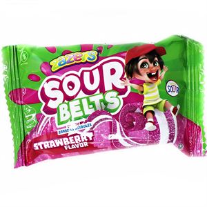Sour Belts Apple Flavor Strawberry Flavor Zazers 25 gr
