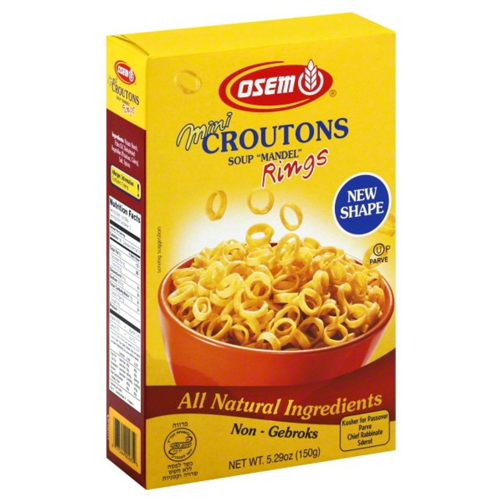 Mini Croutons Soup "Mandel" Rings (Passover) Osem 150 gr