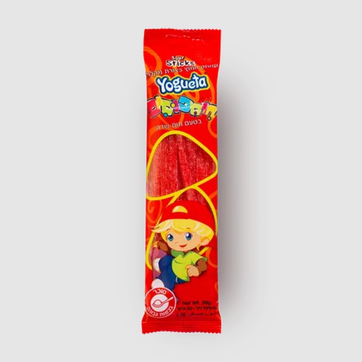 Sour Sticks Candy Strawbery Yogueta 50 gr