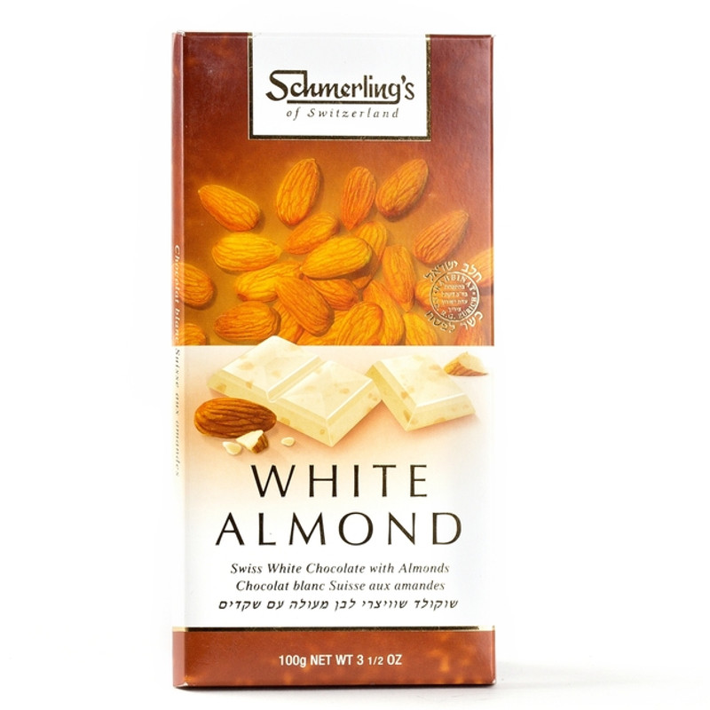 Swiss White Chocolate With Almonds Schumerling's 100 gr