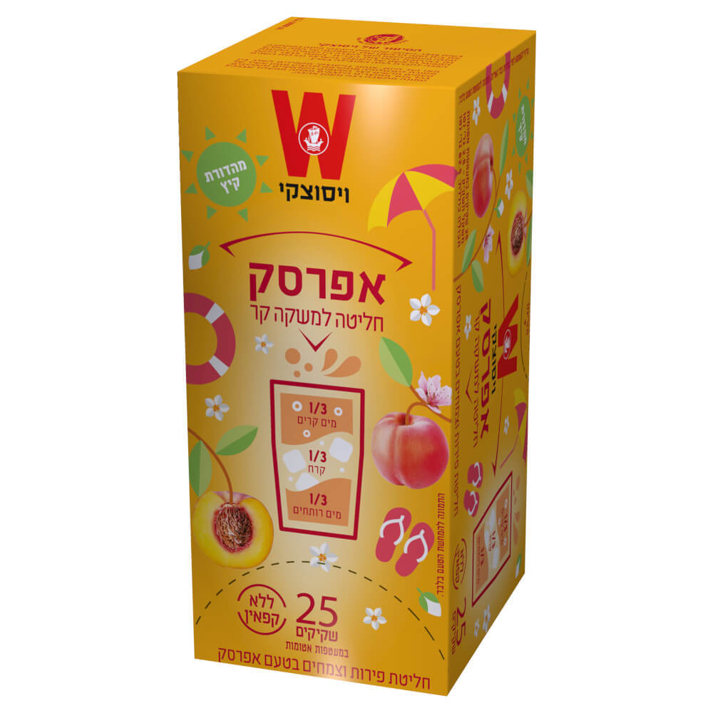 Peach Tea Summer Collection Cold Tea Wissotzky 25 Units