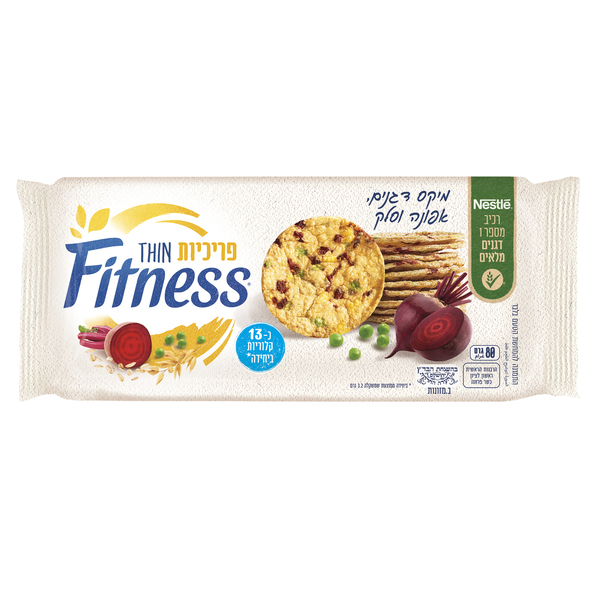 Thin Prihit Cereal Crisps With Peas and Beetroot Fitness 80 gr
