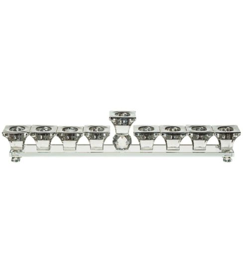 Crystal Clear Menorah Art Judaica 1 Unit