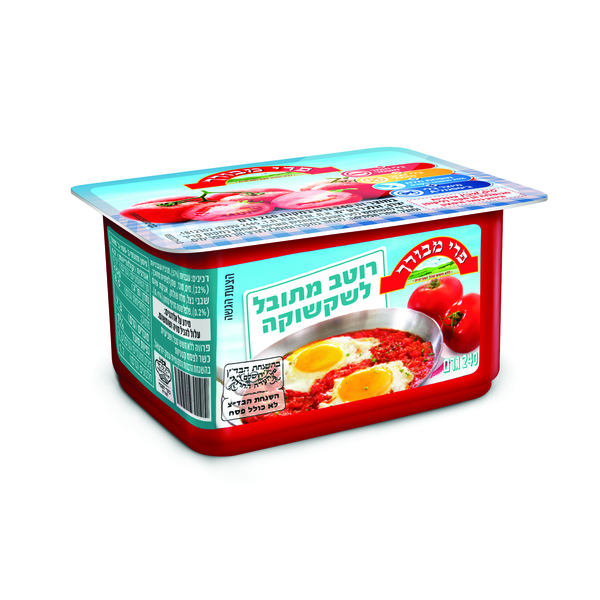 רוטב מתובל לשקשוקה (קטניות) פרי מבורך 260 גרם