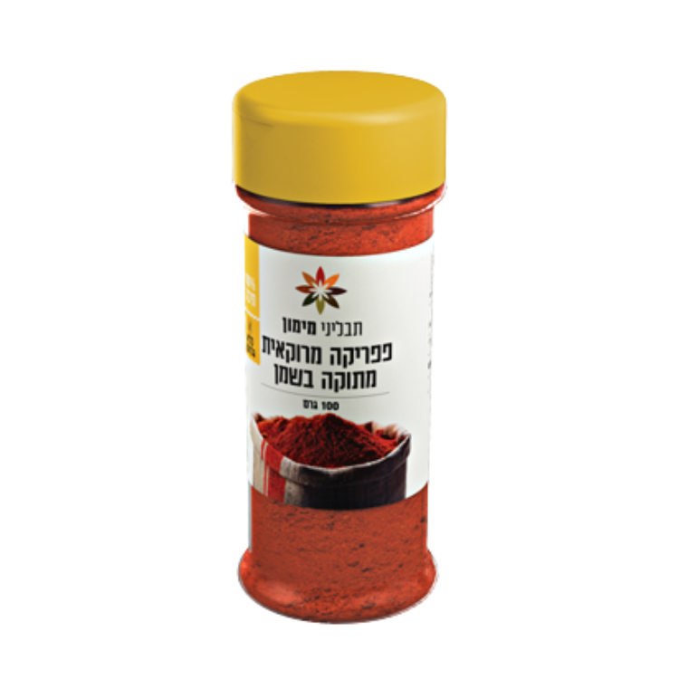 Sweet Moroccan Paprika In Oil Maimon's Spices 100 gr