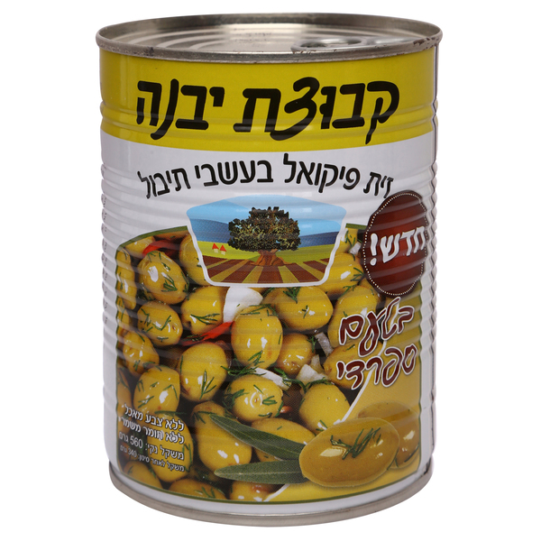 Spanish Olives with Herbs Kvutzat Yavne 560 gr