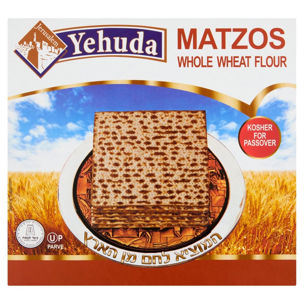 Whole Wheat Matzos (Passover) Yehuda Matzo 300 gr