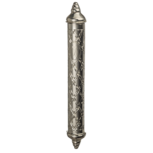 Elegant Mezuzah With Silver Coating 15 cm Art Judaica 1 Unit