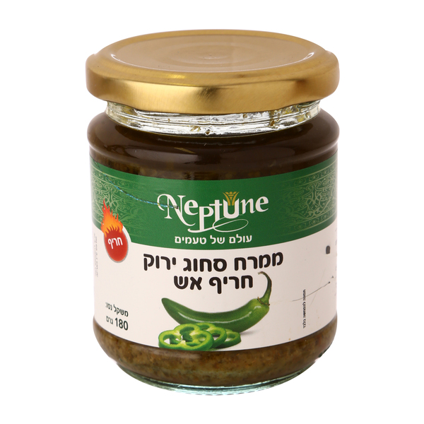 סחוג ירוק חריף אש נפטון 180 גרם