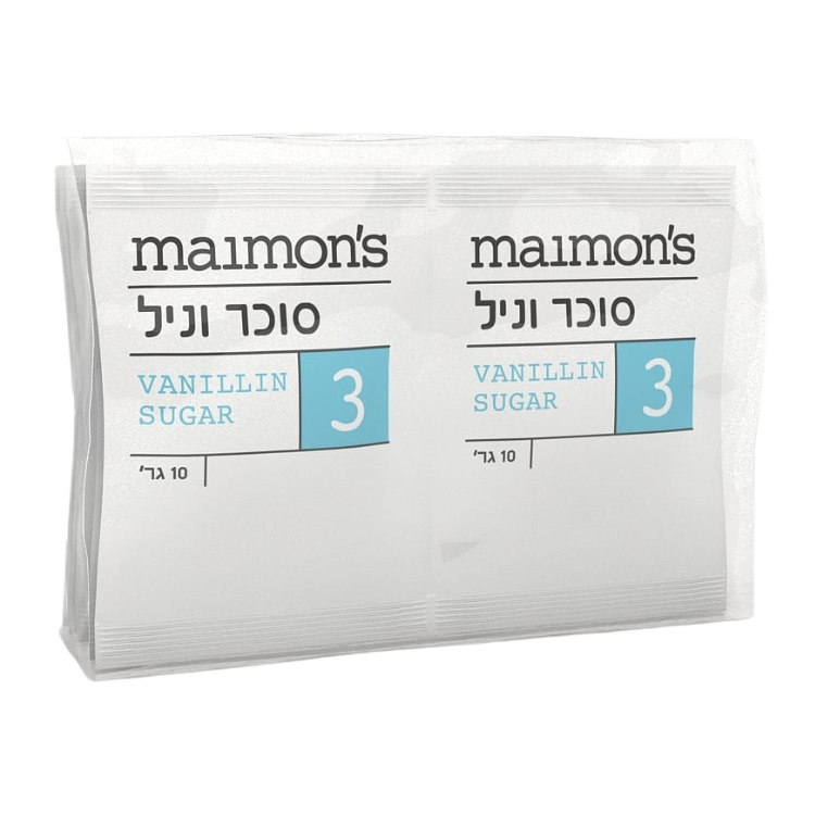 Vanilla Sugar Pack of 10 Maimon's 100 gr