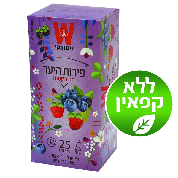 Mixed Berries Tea Wissotzky 25 Units