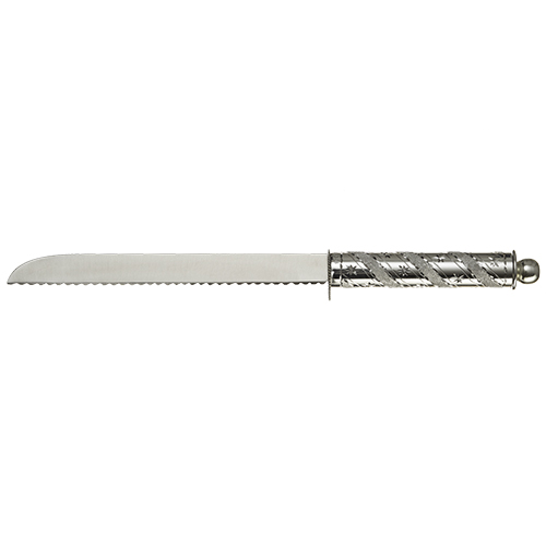Decorated Aluminium Knife 38 cm Art Judaica 1 Unit