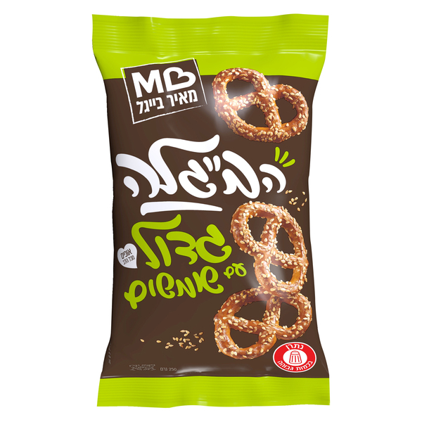 בייגלה גדול מצופה סומסום מאיר בייגל 250 גרם