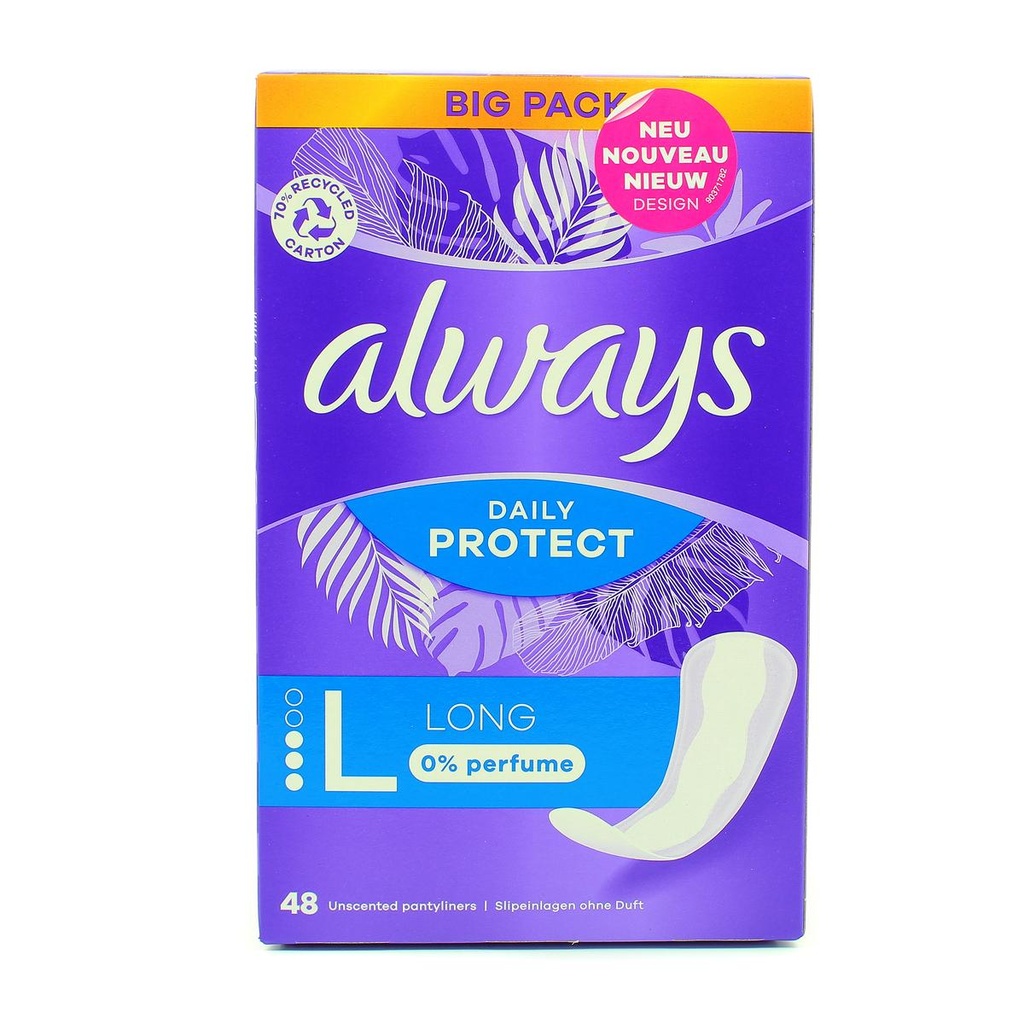 Dailies Long Extra Protect Pantyliners Always 1 Unit