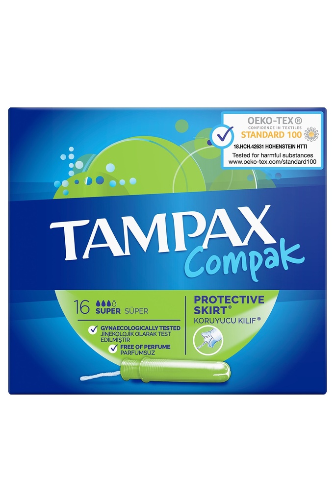Tampons' Super Green Tampax 20 Units