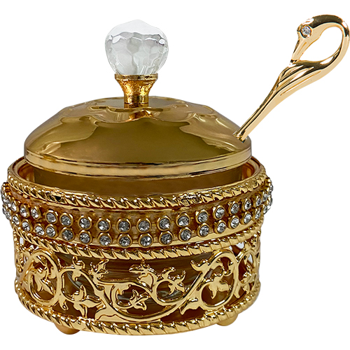 Elegant Honey Dish Art Judaica 1 unit