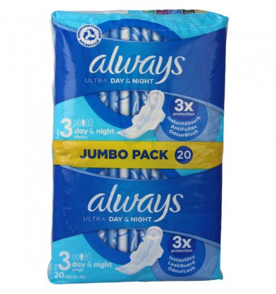 Ultra Day & Night Extra 3x Protect Jumbo Always 1 Unit