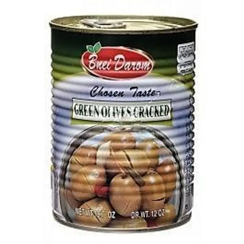 Cracked Sury Green Olive Bnei Darom 560 gr