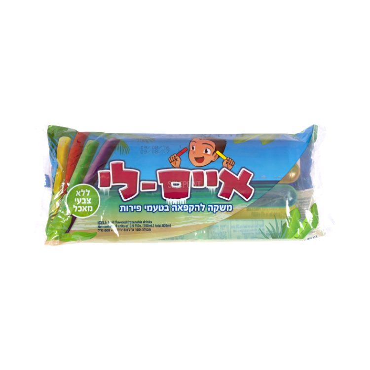Shlukim Ice Pop's Pack of 8 Icelee 800 gr
