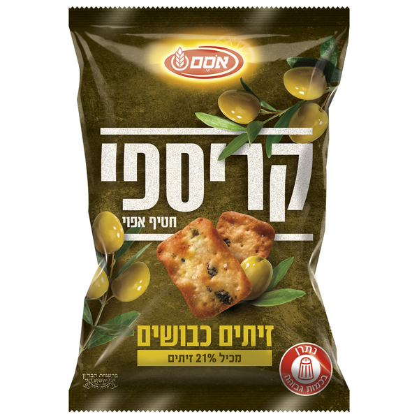 חטיף קרקר עם זייתים כבושים אסם 150 גרם