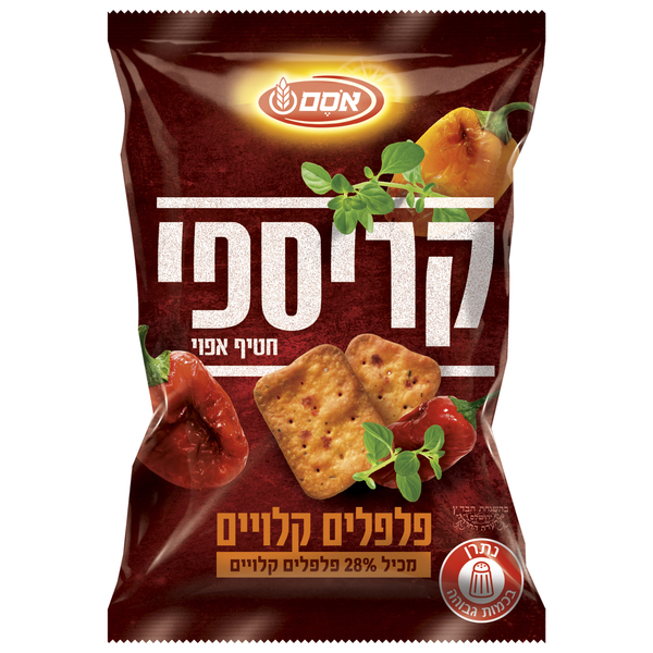 Crispy Cracker Snack With Roasted Peppers Osem 150 gr