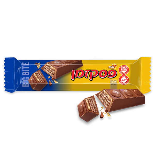 פסק זמן Big Bite שוקולד חלב במילוי ופל וקרם שמנת עלית 45 גרם