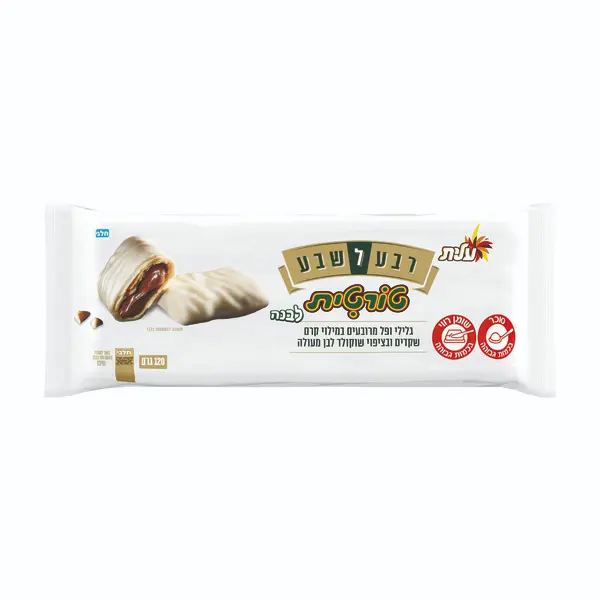Reva Lesheva Tortiot White Chocolate coated Wafers Filled Almond Cream Elite 120 gr