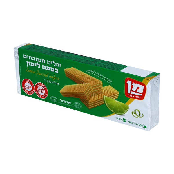 וופלים בטעם לימון מן 200 גרם