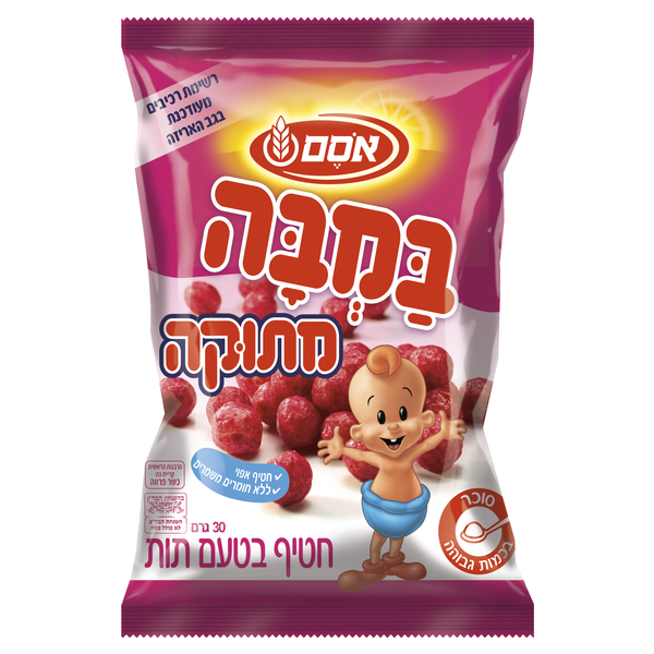 Bamba Strawberry Corn Puff Snack Osem 30 gr