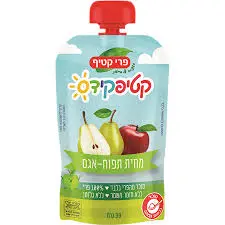 מחית תפוח ואגס קטיף קידס מארז לחיץ פרי קטיף 90 גרם