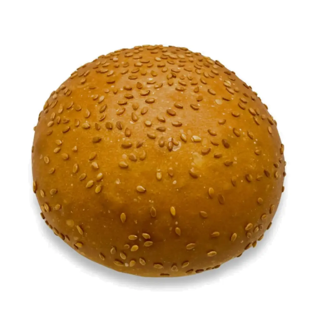לחמניית המבורגר עגולה עם שומשום