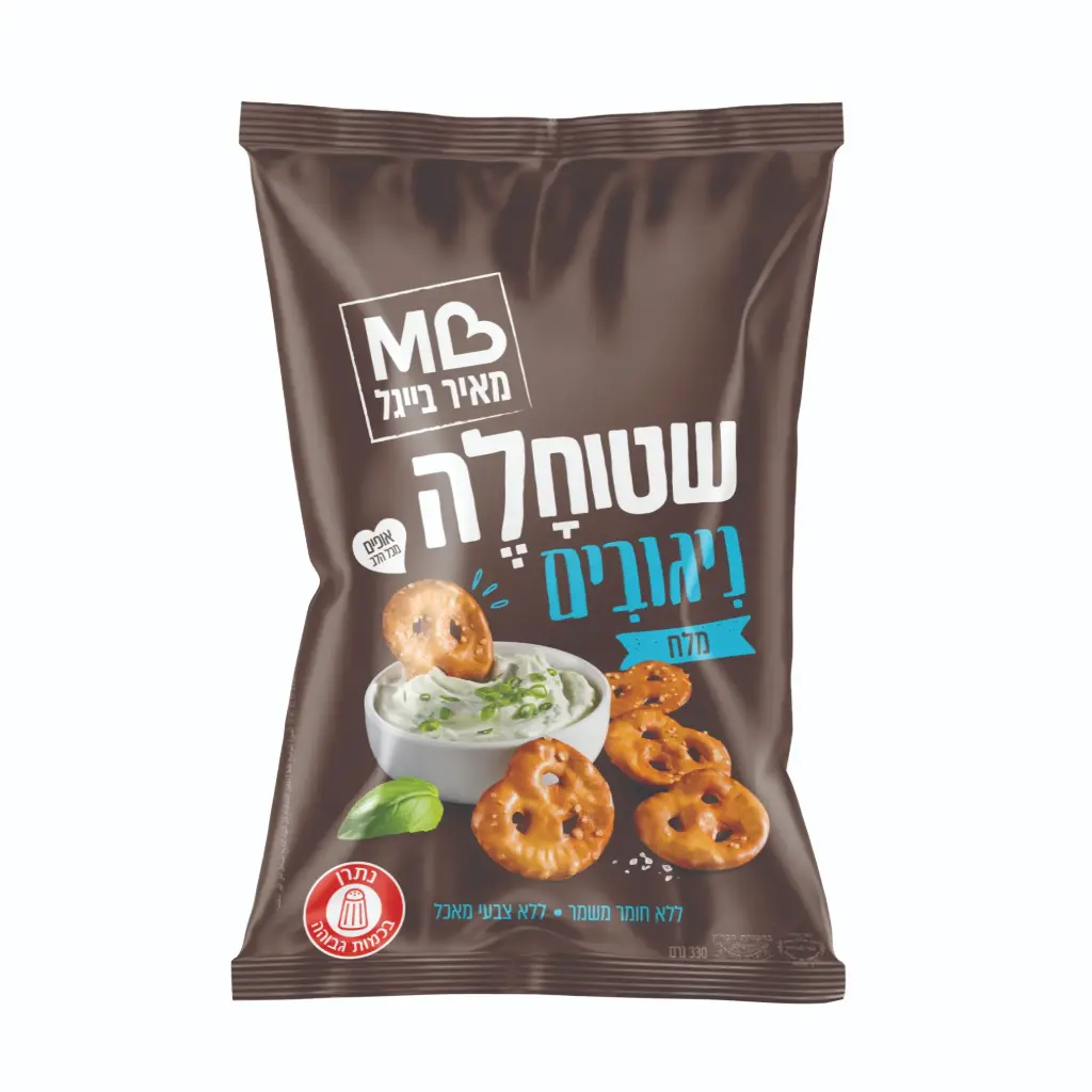 Shtuhale Niguvim Thin Salted Pretzels Meir Bagel 330 gr