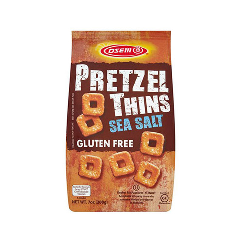 Gluten Free Pretzel Thins Sea Salt (Passover) Osem 200 gr