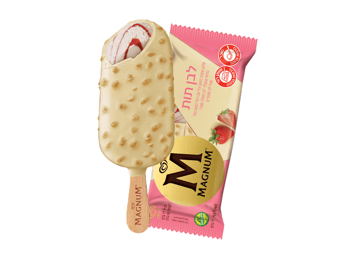 Magnum Vanilla strawberry Strauss 85 gr