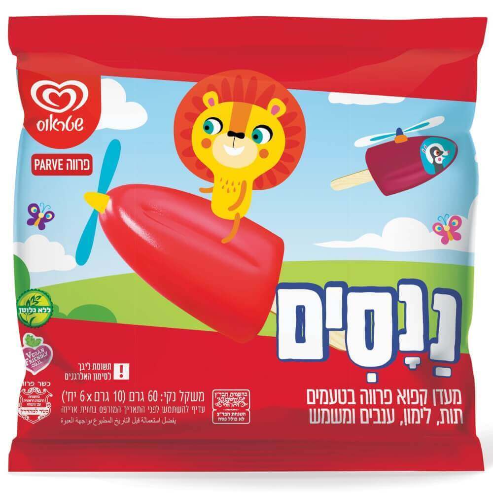 Nanasim Mini Popsicle - Strawberry, Lemon, Grapes, Apricot Strauss 60 gr