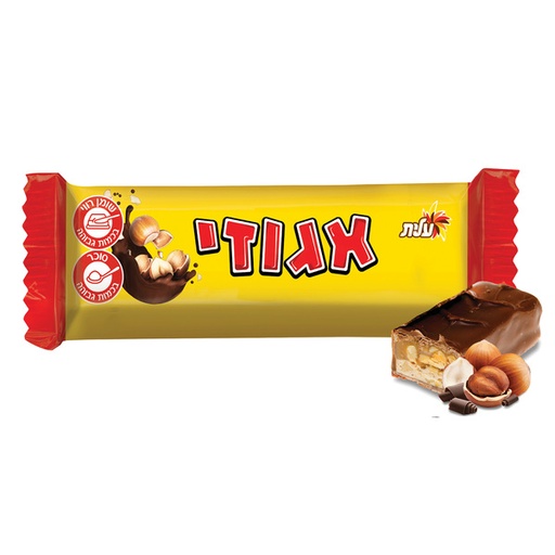 [DRY-0139] Egozi Hazelnut Bar Covered with Fine Chocolate Milk Elite 45 gr