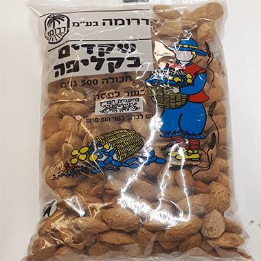 [DRY-1150] שקד עם קליפה (כשר לפסח) דרומה 500 גרם