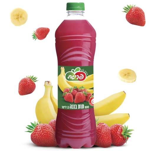 [BEV-0038] משקה בטעם תות בננה פריגת 1.5 ליטר